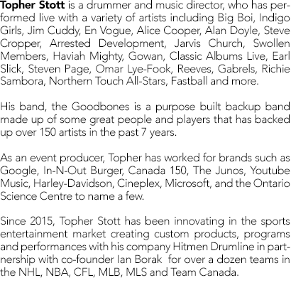 Topher Stott Bio Text